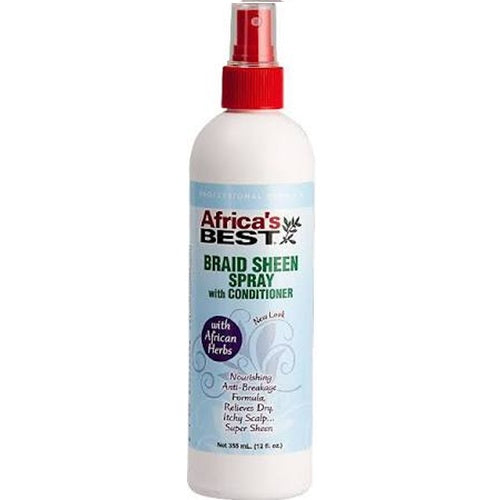 Africa's Best Braid Sheen Spray With Conditioner, 12 oz