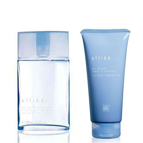 Yves Rocher Altika 2-pc Gift Set contains: Altika After-Shave Lotion, 3.4 oz / Altika Hair & Body Shampoo, 6.7 oz