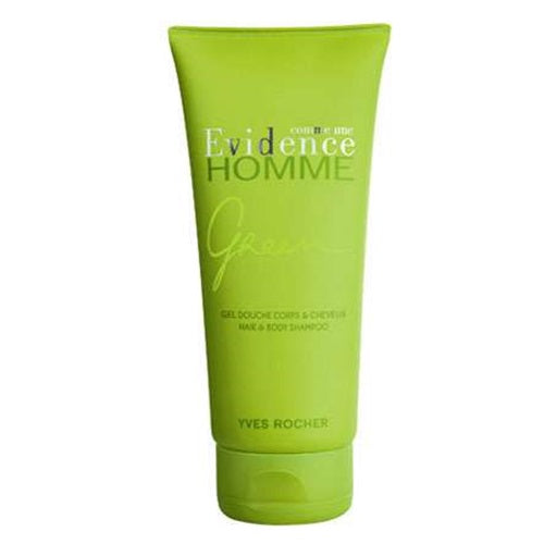 Yves Rocher Come Une Evidence Homme Green Hair & Body Shampoo, 6.7 oz