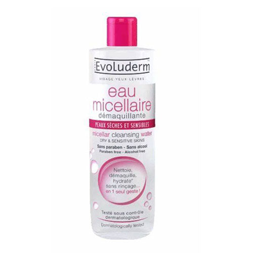 Evoluderm Micellar Cleansing Water Reactive Skin, 16.9 oz / France