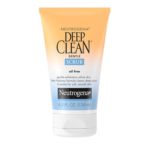 Neutrogena Deep Clean Gentle Daily Facial Scrub, Oil-Free Cleanser, 4.2 oz