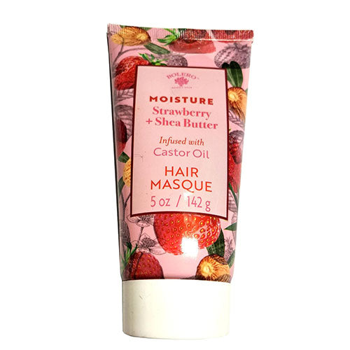 Bolero Moisture Strawberry + Shea Butter infused with Castor Oil Hair Masque, 5 oz