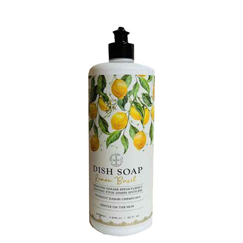 Samara Home Dish Soap Lemon Basil, 32 oz - Vegan- Gentle on Skin