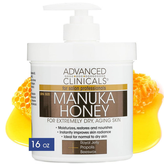 Advannced Clinicals Manuka Honey Lotion, 16 oz