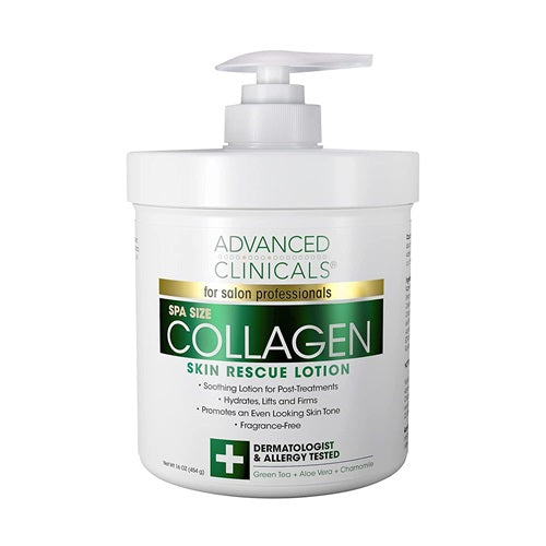 Advannced Clinicals Collagen Skin Rescue Lotion, 16 oz